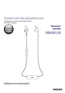 Vadovas Philips SHQ6500CL Ausinės