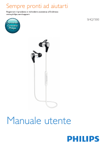 Manuale Philips SHQ7300 Cuffie