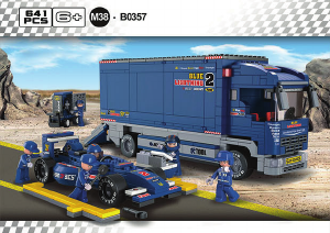 Brugsanvisning Sluban set M38-B0357 Formula 1 Lastbil