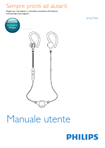 Manuale Philips SHQ7900CL Cuffie