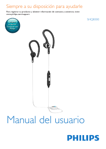 Manual de uso Philips SHQ8300 Auriculares