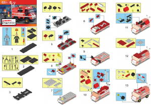 Bedienungsanleitung Sluban set M38-B0276 Fire Feuerwehrauto