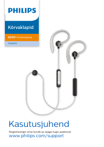 Kasutusjuhend Philips TAA4205BK Kõrvaklapp