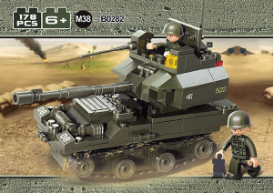 说明书 快乐小鲁班 set M38-B0282 Army装甲兵团-T90坦克