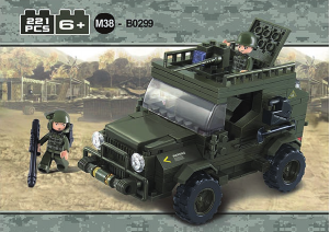 Brugsanvisning Sluban set M38-B0299 Army SUV