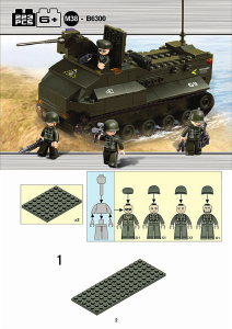 Bedienungsanleitung Sluban set M38-B6300 Army Panzerfahrzeug