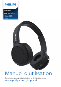 Mode d’emploi Philips TAH4205RD Casque