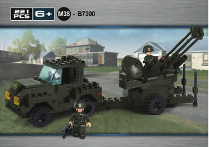 Bruksanvisning Sluban set M38-B7300 Army Luftvärnskanon