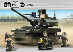 Brugsanvisning Sluban set M38-B9800 Army Tank