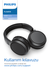 Kullanım kılavuzu Philips TAH5205WT Kulaklık