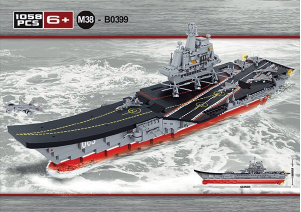 Manual de uso Sluban set M38-B0399 Aircraft Carrier Portaaviones