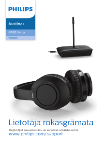 Rokasgrāmata Philips TAH6005BK Galvas tālrunis