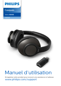 Mode d’emploi Philips TAH6206BK Casque