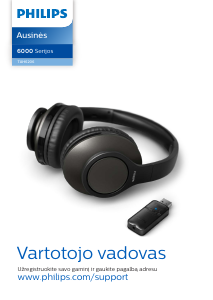 Vadovas Philips TAH6206BK Ausinės