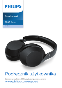 Instrukcja Philips TAH8505BK Słuchawki