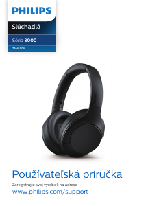 Návod Philips TAH8506BK Slúchadlá