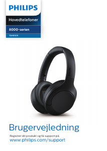 Brugsanvisning Philips TAH8506WT Hovedtelefon