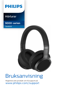 Bruksanvisning Philips TAH9505BK Hörlurar