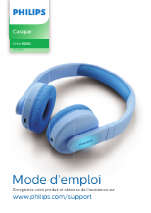 Mode d’emploi Philips TAK4206BL Casque