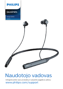 Vadovas Philips TAPN505BK Ausinės