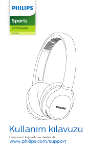 Kullanım kılavuzu Philips TASH402BK Kulaklık