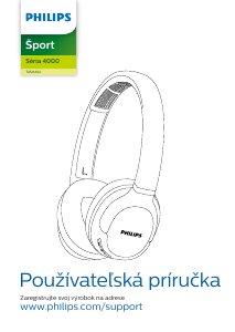 Návod Philips TASH402BL Slúchadlá