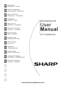 Bedienungsanleitung Sharp SJ-F1526E0I-EU Kühl-gefrierkombination