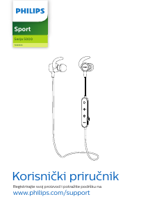 Priručnik Philips TASN503BK Slušalica