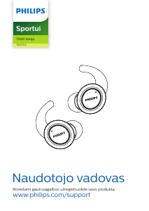 Vadovas Philips TAST702BK Ausinės