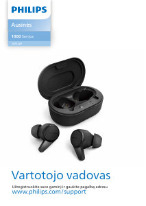 Vadovas Philips TAT1207BL Ausinės