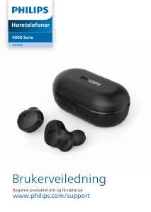 Brugsanvisning Philips TAT4556BK Hovedtelefon