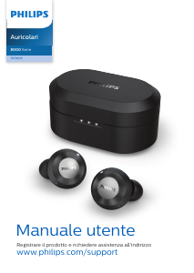 Manuale Philips TAT8505BK Cuffie