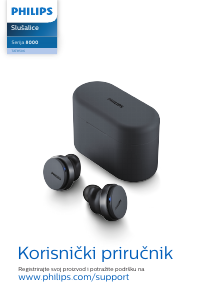 Priručnik Philips TAT8506BK Slušalica