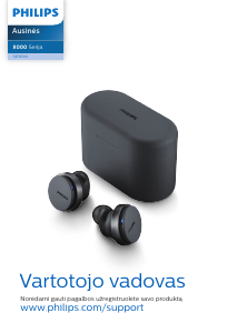 Vadovas Philips TAT8506BK Ausinės