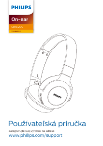 Návod Philips TAUH202BK Slúchadlá