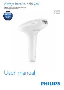 Manual de uso Philips SC1992 Lumea Essential Sistema IPL