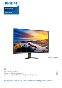 Manual Philips 27E1N5300AE Monitor LED