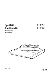 Käyttöohje Rosenlew RLT61 Liesituuletin