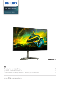 Наръчник Philips 27M1F5800 Momentum 5000 LED монитор