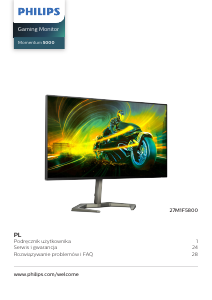Instrukcja Philips 27M1F5800 Momentum 5000 Monitor LED