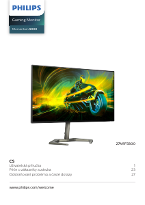 Manuál Philips 27M1F5800 Momentum 5000 LED monitor