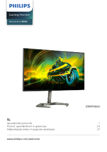 Priročnik Philips 27M1F5800 Momentum 5000 LED-zaslon