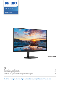 Handleiding Philips 32E1N3600LA LED monitor