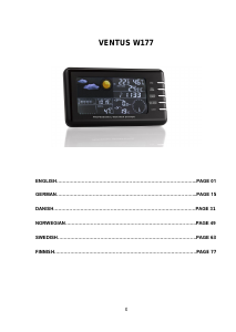Manual Ventus W177 Weather Station