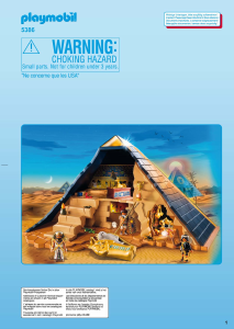 Bruksanvisning Playmobil set 5386 Egyptians Faraos pyramid