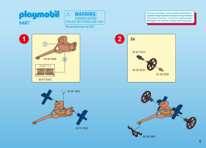 Kullanım kılavuzu Playmobil set 6487 Egyptians Savaş arabası