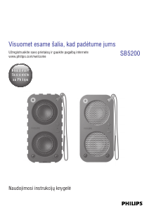 Vadovas Philips SB5200K Garsiakalbis