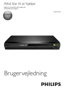 Brugsanvisning Philips BDP2305 Blu-ray afspiller