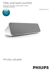 Návod Philips SBT550WHI Reproduktor
