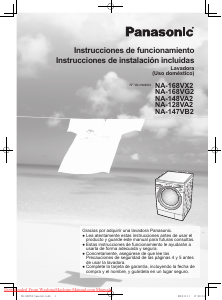 Manual de uso Panasonic NA-148VA2 Lavadora